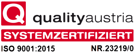 Logo Quality Austria Iso 9001:2015 Norm